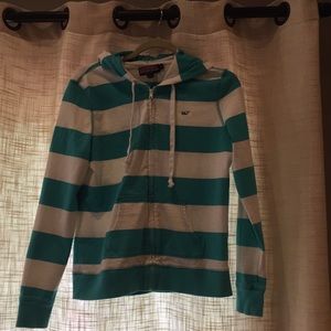 Vineyard vines hooded zipper sweatshirt